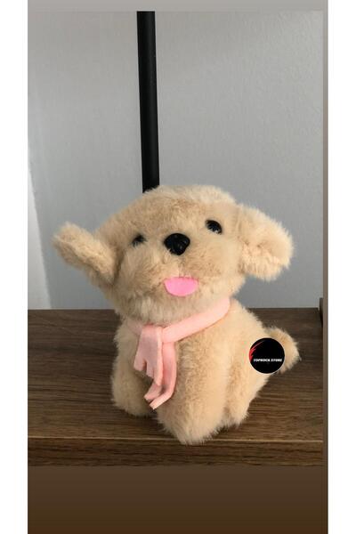 TOPROCKSTORE Sevimli Dil Çıkaran Köpek Peluş Oyuncak Anahtarlık Hediyelik Uyk...