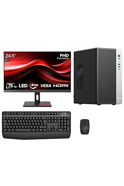 TURBOX Tx8232 Ryzen 5 5500 16GB Ram 512GB SSD 2GB R5 230 24.5 inç Monitör Mas...