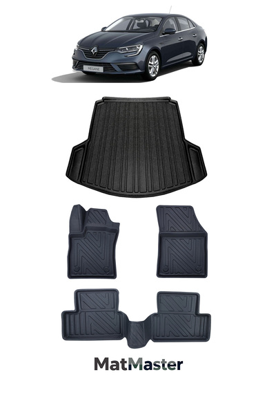 MatMaster Renault Megane 4 2018 Model 5D Premium Ekstra Havuzlu Paspas Ve Bag...