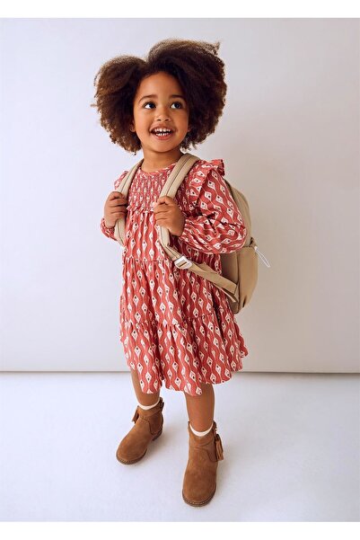 MAYORAL Момичешка рокля с мотиви Фуксия 4912