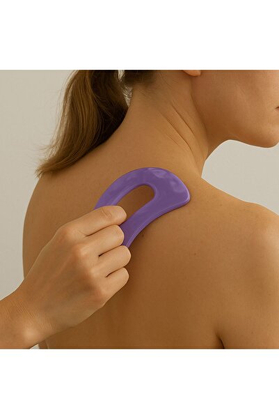 OEM Accesoriu Masaj Lila Gua Sha Full Body 18x7cm