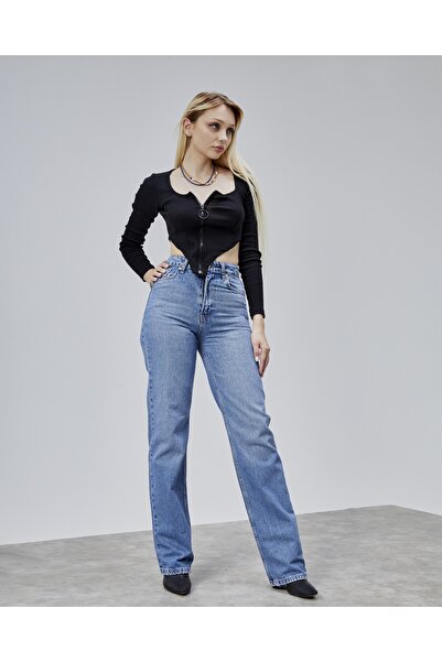 BEJNA Blugi pentru femei cu croiala dreaptă