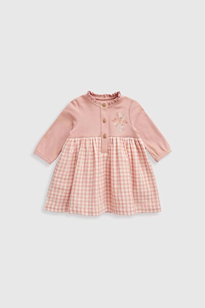 MOTHERCARE فستان من قماش غينغهام وريب تويفر