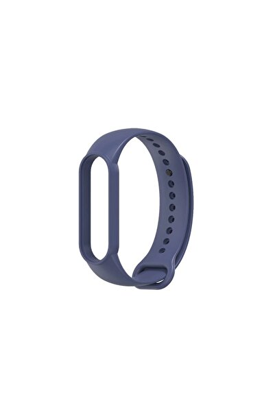digital-play Silicone replacement strap for Xiaomi Mi Band 5, Midnight Blue