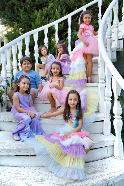DUCA KIDS Unicorn Renkli Tül Kuyruk | Güneş ışığı