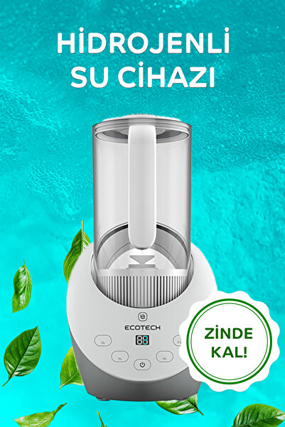 Ecotech Hidrojenli Detoks Etkili Su Üretim Cihazı 1.6 Lt Yedek Filtreli