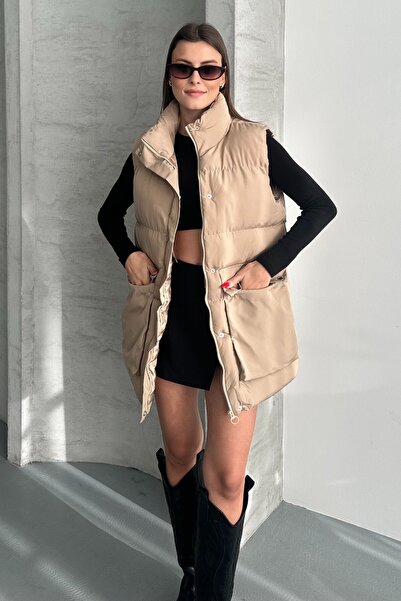 moda armanc Γυναικείο φανελάκι - Casual φανελάκι με φερμουάρ και τσέπες