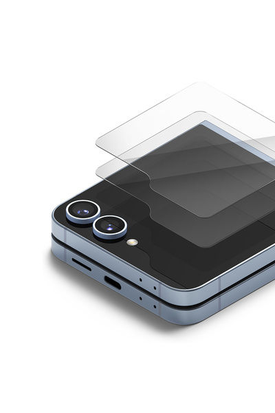 Optim Solution 2x Set Folie 2.5D Ecran Exterior pentru Samsung Galaxy Z Flip6 / Flip 6, Clear