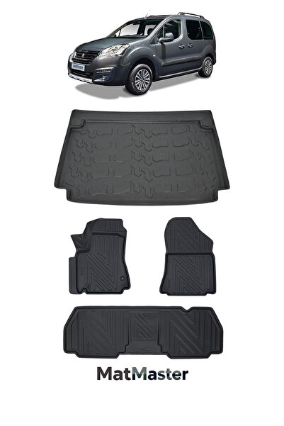 MatMaster Peugeot Partner 2013 Model 5D Premium Ekstra Havuzlu Paspas Ve Baga...
