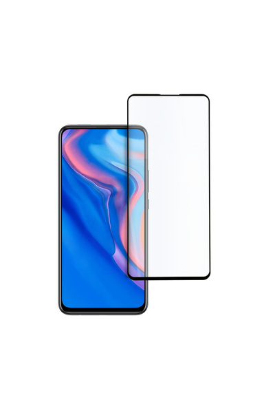 Magic Προστατευτική μεμβράνη συμβατή με Huawei P Smart Z, Πλήρης οθόνη, Σκληρυμένο γυαλί, Μαύρο
