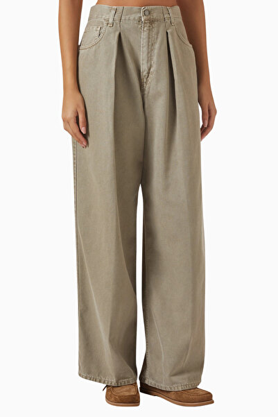 Haikure Candy Short Pants, Beige-Organic Cotton Modern Women's Pants