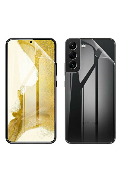 Optim Solution Front-Back Film Set for Samsung Galaxy S22, Silicone Hydrogel,...