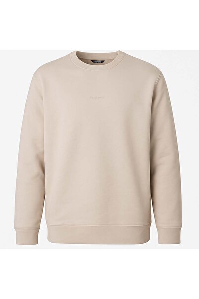 trender O Neck 3 Thread Raised Cream Men's Sweatshirt 5012