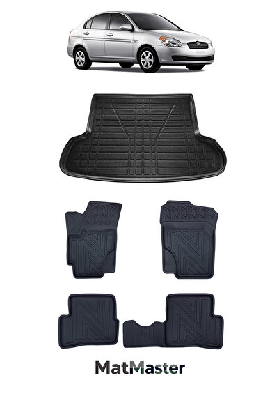 MatMaster Hyundai Accent Era 2009 Model 5D Premium Ekstra Havuzlu Paspas Ve B...
