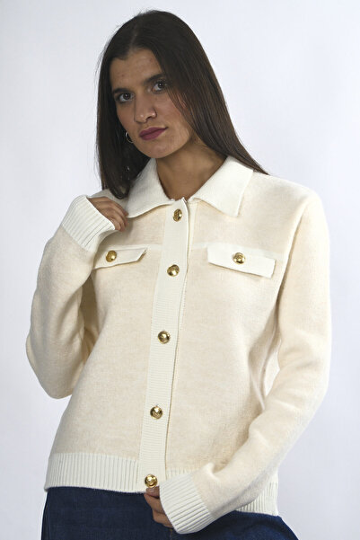 ABBRA Women's 7 Button Cardigan