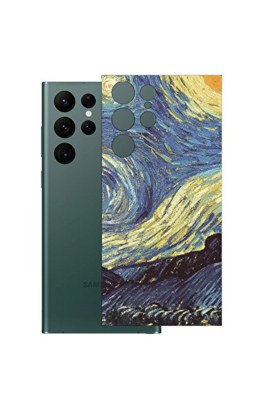 Optim Solution Folie Skin Spate pentru Samsung Galaxy S22 Ultra, Van Gogh - S...
