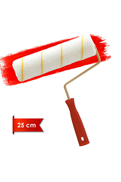 Dekor -1081 Eksport 5cm Orta Çap 14 mm Tüylü İç Cephe Saplı Boya Rulosu 25 cm