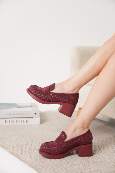 Cananın Pabuçları NEW 81-07 KALIN TOPUKLU LOAFER