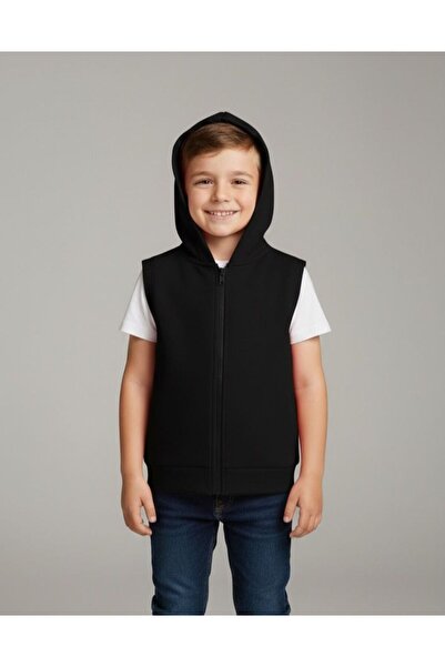Markasız ucuz ÇOCUK FERMUARLI YELEK-UNISEX