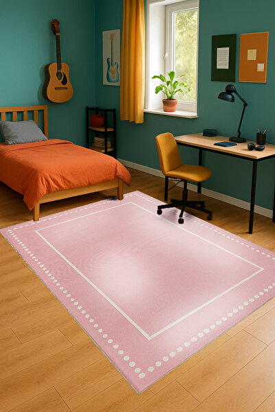 Rugs Modern Halı MOSSO Nokta Şerit Desenli Dokuma Taban Vintage Dekoratif Hal...