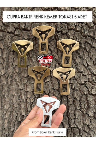 LeonTeamTurkey BAKIR Cupra Kemer Görseli 5 Adet + Cupra Ayna Kokusu 10 Adet H...