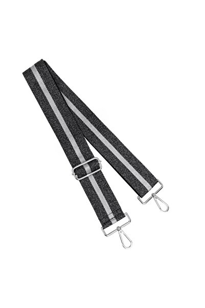OEM Black Strap with Silver Thread for Bag 5cm