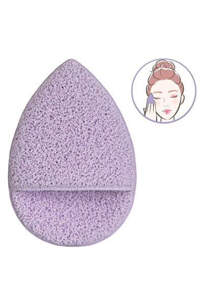 OEM Lilac Drop-Shaped Face Cleaning Sponge Ø7x10cm