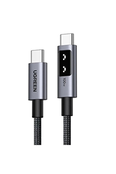 Ugreen Type-C Charging Cable 100W, 5A, 0.5m Ugreen, Gray