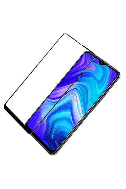 Magic Γυάλινη μεμβράνη πλήρους κάλυψης 9D για Xiaomi Redmi 9, υψηλής ποιότητας, μαύρη