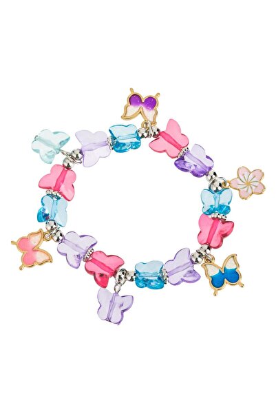 OEM Bracelet with Colorful Butterflies & Silver Beads for Children