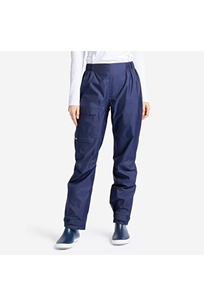 Decathlon Women's Waterproof Raincoat Pants - Navy Blue - Sailing 100