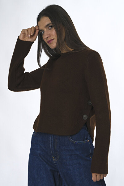 ABBRA Дамски пуловер с колан