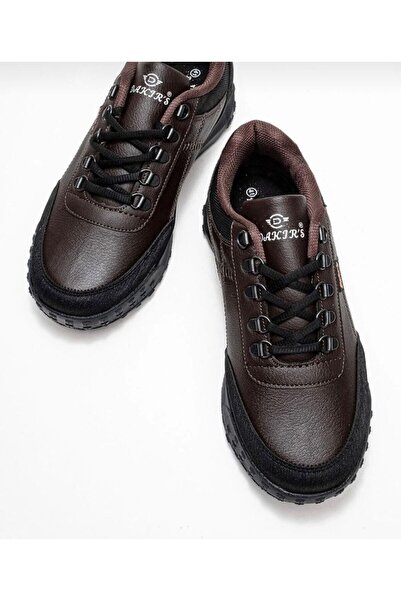 Dakırs Erkek Kışlık Suya Dayanıklı Kaydırmaz Günlük Spor Trekking Outdoor Ayakkabı Ortopedik Bağcıklı