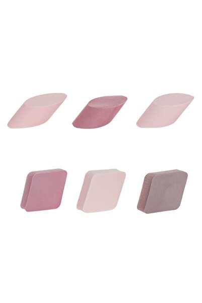 OEM 2-Shaped Multicolored Makeup Sponges - 6pcs