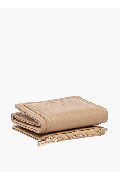 Flora Bella by Shoexpress Textured Tri-Fold Wallet with Snap Button Closure - H 9 x W 10.5 x 3.5 cms