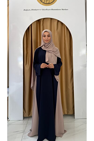 byrukye Nisa Abaya Lacivert