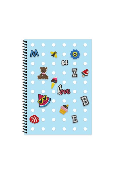 KESKİN COLOR دفتر ملاحظات ممتع بغلاف مربع من البولي بروبيلين مقاس A4 - أزرق