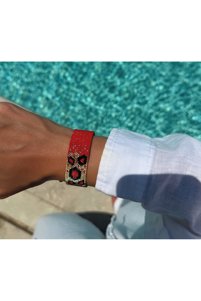 PAYE JEWELRY Leopar Detaylı Miyuki Bileklik