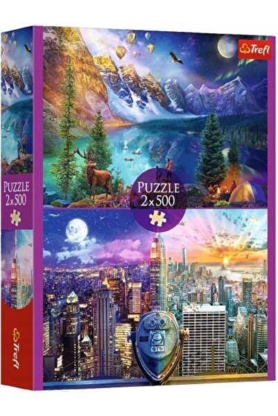 Other Puzzle TREFL Călătorie în America 2 x 500 piese