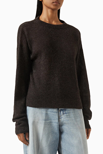 Haikure سترة بليار المحبوكة، سترة نسائية حديثة بتفاصيل ظهر مفتوح