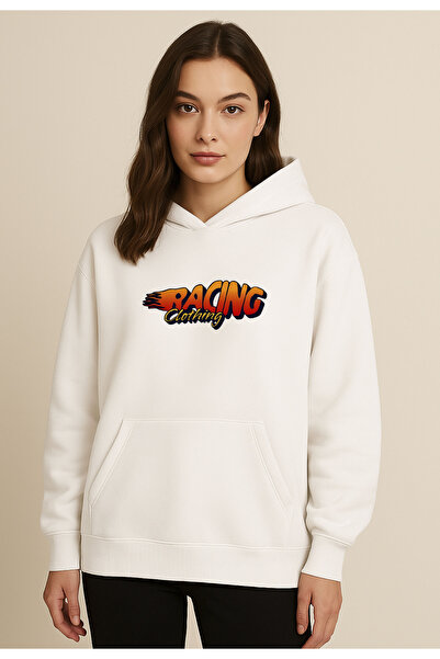 Advantage Racıng Clothing Design Hanorac negru oversize cu glugă