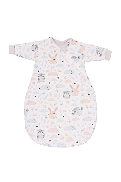 Kidizi Sleeping Bag for Kids with Sleeves 0-3 Months Forest Friends, 1 Tog, 100% Cotton, for Autumn/