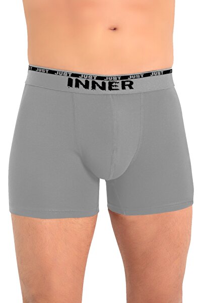 Just inner Men's Boxer with Embossed Waistband (96% Cotton - 4% Elastane)