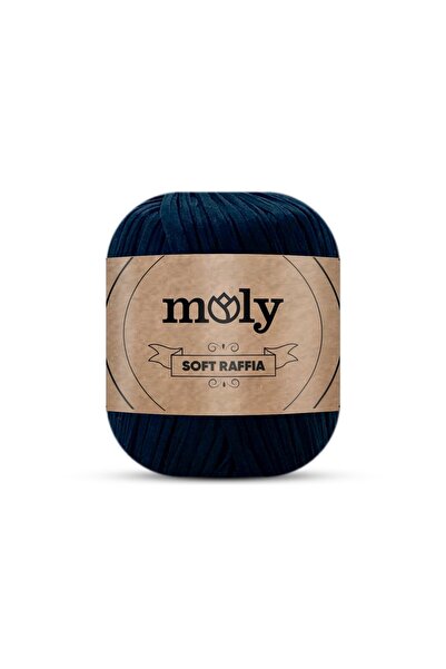 Moly Soft Raffia Ipek Çanta Supla Runner Rafya Ip 50gr | SR06 - Siyah |