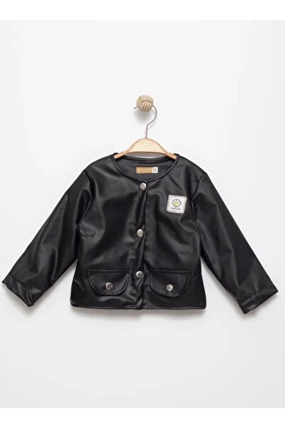 UCCELLINO KIZ ÇOCUK DERİ CEKET