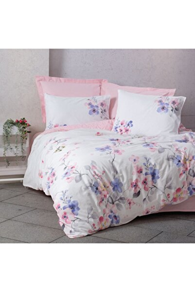 Cotton Box Bed linen 1 person, 100% cotton ranforce, Cotton Box, Jayda Pink with Printed