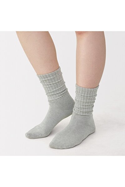Muji Right Angle Loose Top Rib Socks