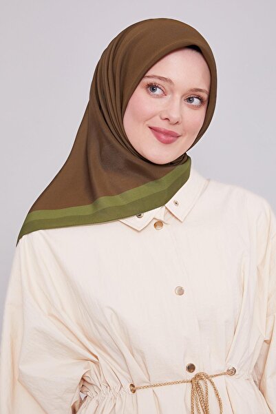 Levidor Coffee Edge Stripe Aura Scarf