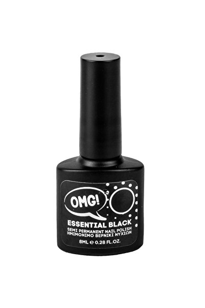 OEM Semi-permanent Black Nail Polish - 8ml