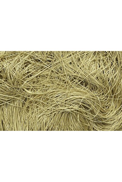 AKÇA TEKSTİL Thread Chain Gold Color Ready-Made Buttons Sewn Thread Curtain Width 180 cm Length 280 cm